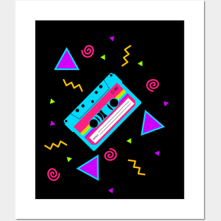 80s audio tape Posters and Art